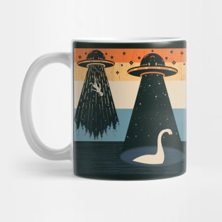 Alien Ufo Abduction Loch Ness Monster Mug